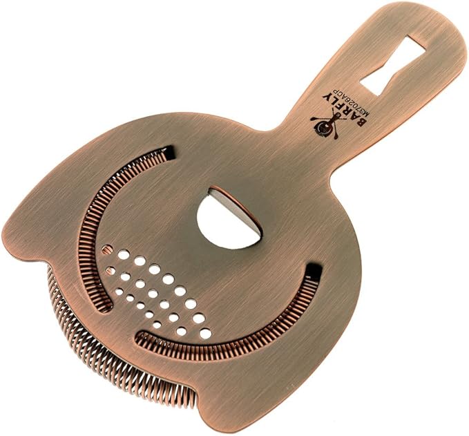 Barfly Bar Strainer, Antique Copper
