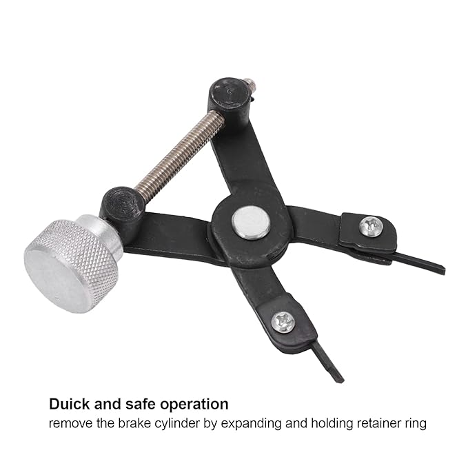 Brake Cylinder Retainer Remover Universal Brake Retainer Spring Removal Tool Locking Rings Remover Metal High Strength CV Joint Locking Rings Pliers Tool for Car Repairing,car maintenance tools