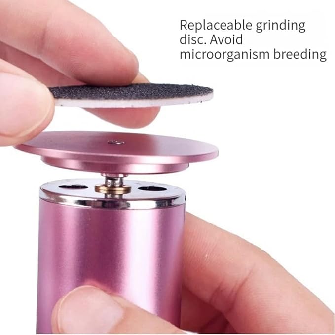 Electric Callus Remover, WONSIM Foot File Grinder Speed Adjustable with 60pcs Replacement Sandpaper Disk, Professional Pedicure Tool for Men Women Dead Cracked Hard Skin Calluses