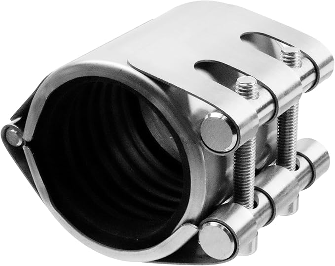 Stainless Steel Pipe Repair Clamp, Emergency Pipe Repair Kit for All Kinds of Pipeline Repair and Connection, Plastic and Metal Pipes (56mm-59mm/2.2-2.3inch)