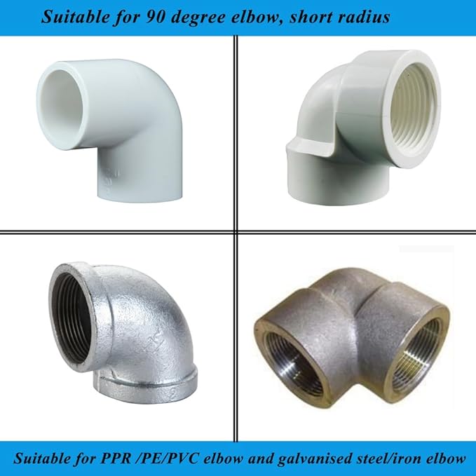 Pipe Repair Clamp For 3/4 Inch Pipe Elbow (Outer Diameter of the Pipe is about 1 inch),Joint Leak Sealer for 90 Degree Elbow,PPR/PE/Iron Pipes,Threaded/Socket Connection Elbow