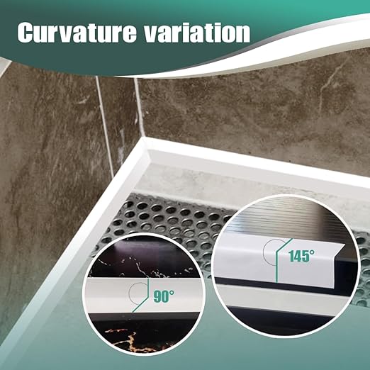 Caulk Tape - 3 Roll Waterproof Bathroom Caulking Tape for Shower, Toilet Edge Protector Bathtub, Sink | Self-Adhesive PVC Caulk Strip Sealant with Tool | Bathroom Decor & Accessories(1.5" x 10.5Ft