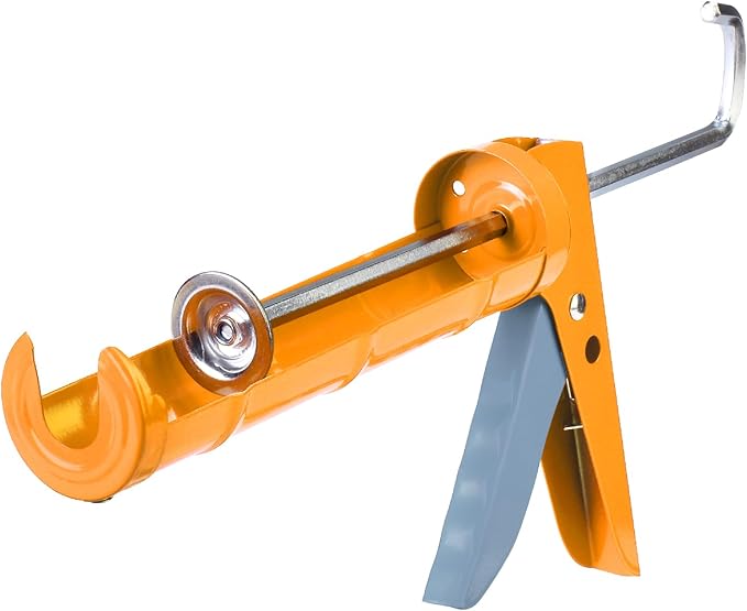 Bates- Caulking Silicone Gun, 10:1 Thrust Ratio, Hand Caulking Guns, No Drip