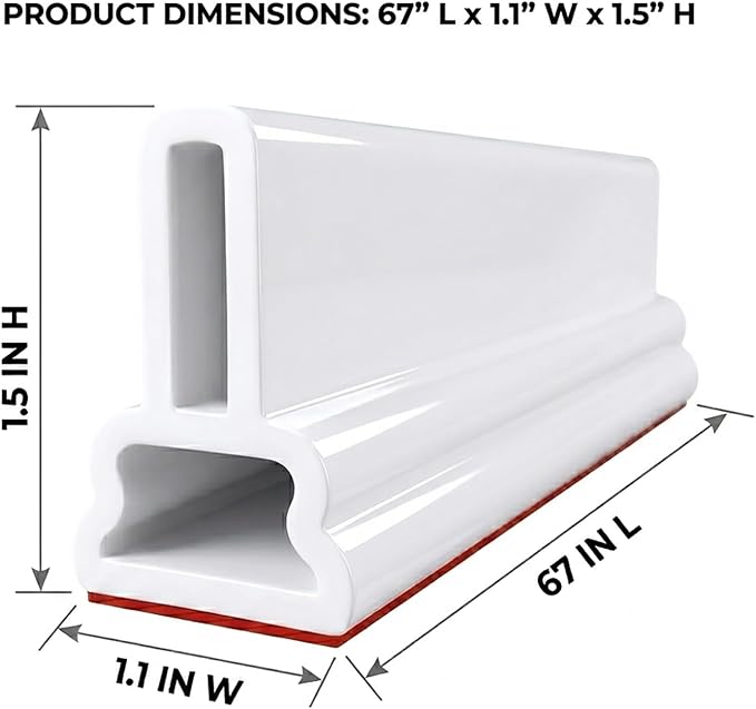 98Inch Collapsible Threshold Water Dam 1.5" high Walkin Shower Guard To Keep Water In Shower Stall Water Barrier Silicone For Dry And Wet Bathroom Kitchen Wheelchair Accessible