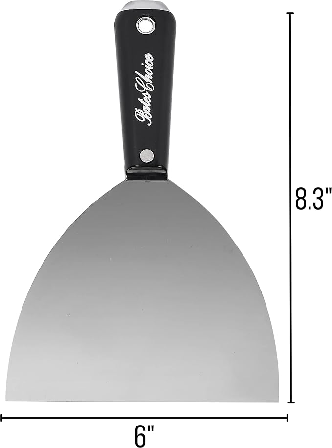 Bates 6 Inch Flexible Drywall Spackle Knife - Paint & Metal Scraper, Wall & Putty Scraper