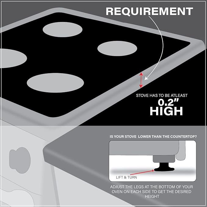 Silicone Stove Gap Covers | Fills Gaps up to 0.75”| Guard With Stainless Steel Clips Fills Gaps Between Countertop And Stove | Oven Side Gap Filler | (2 Pcs, Black)