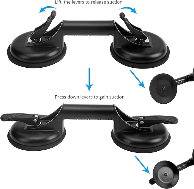 FCHO Floor Gap Fixer Tool for Laminate Floor Gap Repair Include Suction Cup and Mallet (Can't use on scraped surface floor)