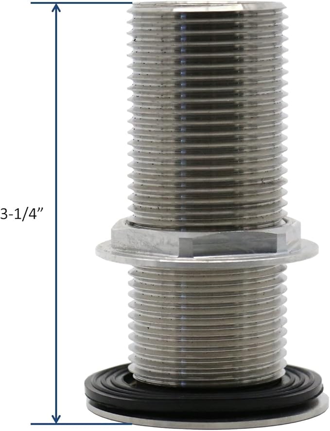 Stainless Steel Bar Sink Drain 1" Nominal Pipe Size (1" NPS) for 1-3/8" Sink Opening