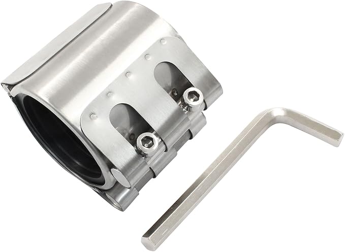 Pipe Repair Clamp, Galvanized Pipe Repair Kit, Leak Repair Clamp for Plastic and Metal Pipes(56mm-59mm/2 inch)