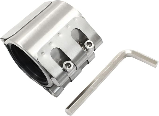 Pipe Repair Clamp, Galvanized Pipe Repair Kit, Leak Repair Clamp for Plastic and Metal Pipes(56mm-59mm/2 inch)