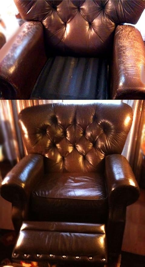 Furniture Leather Max Leather Refinish and Restorer 4 Oz Jar (Leather Repair) (Leather Restore) (Vinyl Repair) (Wine)