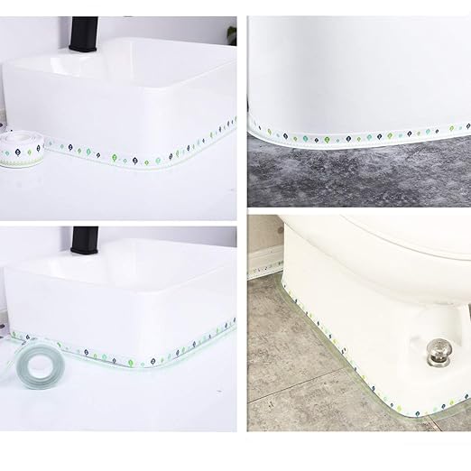 Caulk Strip,Waterproof Caulking Tape, PVC Caulk Strip for Bathtub Kitchen Sink Toilet Wall Edge Protect