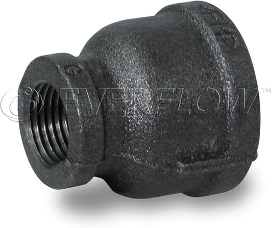 SUPPLY GIANT CNSD2000 2 X 3/8"" Black Malleable Iron Reducing Coupling, 2 in. x 3/8
