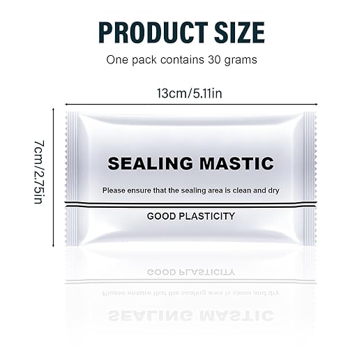 Waterproof Sealant Mastic, 2025 Upgrade Waterproof Repair Sealing Clay, Cement Crack Filler,Quick Mending Mud for Drain Connection, Wall Hole, Air Conditioning Hole (3)