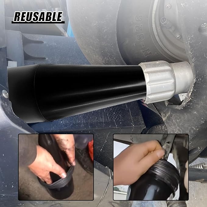 YoRise CV Boot Installation Cone Tool, Plastic Stretch CV Boot Expander Tool Replacement with Smooth Surface, Universal Automotive Repair Accessories for Axle Boots Stretching & Mounting (Black)