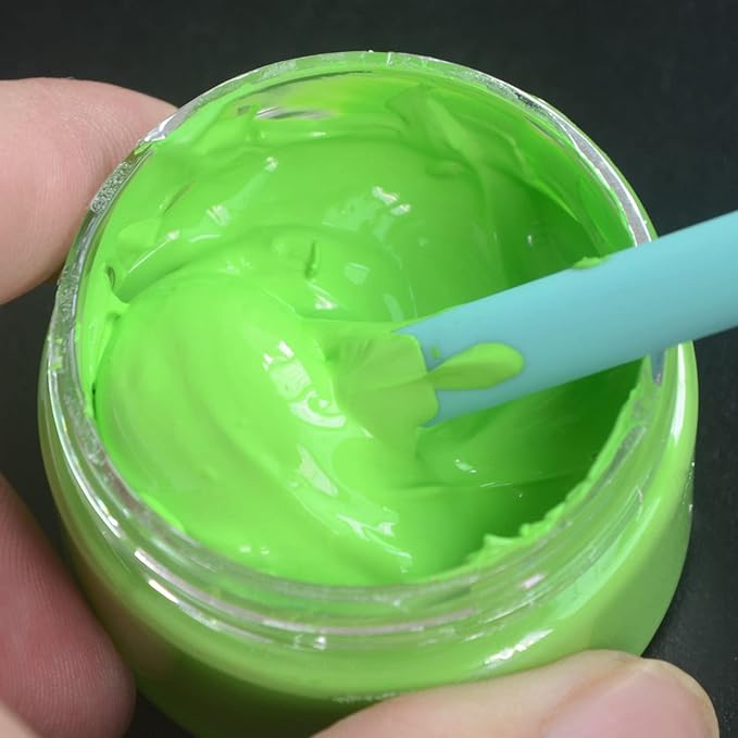 Chalk Paste Chalk Paste for Silk Screen Stencils .Screen Printing Ink ，Pigment for Wood, T-Shirts, Fabric, Chalkboard DIY Home Decor (12 Bottles)