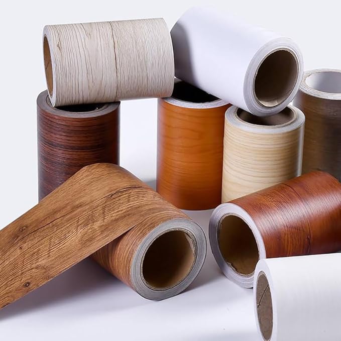 2.2 Inch Wood Grain Repair Tape Door Floor Patch Tape Wallpaper Border Tape Furniture Chair Repair Tape Wood Color Duct Tape Handicraft DIY Tape Golden