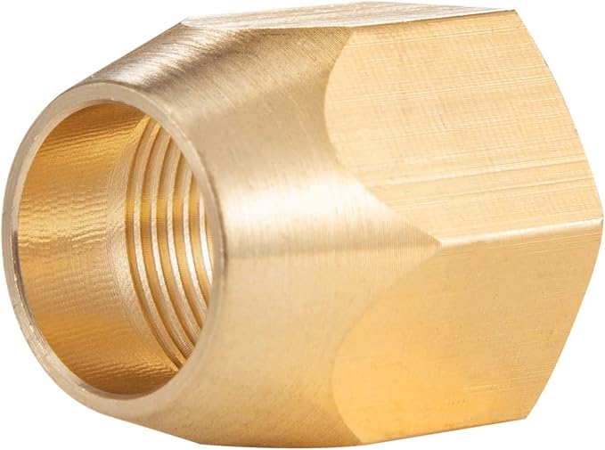 2PCS Soild Brass Air Reusable Hose Splicer For 1/4-Inch ID Hose,1/4" Air Hose Repair Fitting