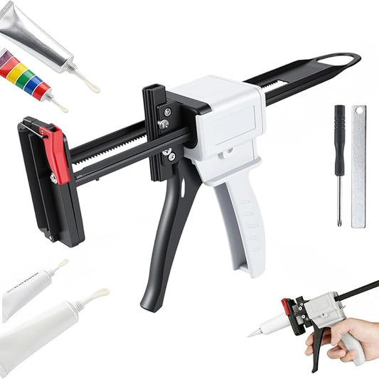 Toothpaste Tube Squeezer, Manual Caulking Gun for Aluminum Glue Ointment Paint Tubes, Handheld Dispenser with Pistol Grip for 30-150mL Soft Tubes, Effortless Squeezing Tool for DIY Home Repair