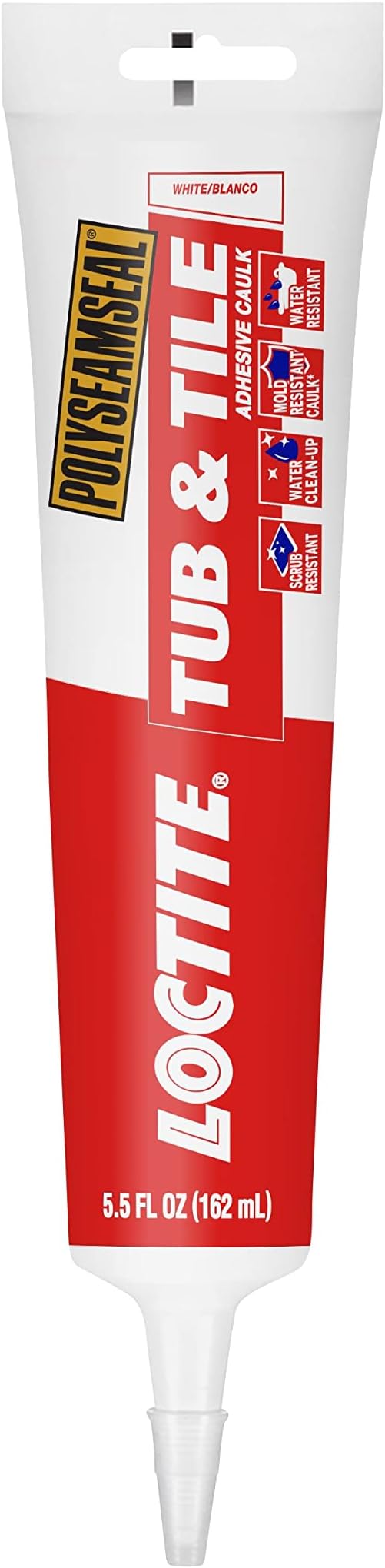 Loctite Polyseamseal White Tub and Tile Sealant, 5.5-Fluid Ounce Squeeze Tube (2241860)