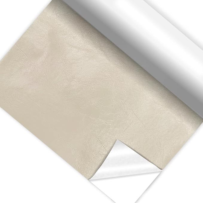 Self Adhesive Faux Leather Repair Patch,1Roll 15x78 Inch Leather Repair Tape for Furniture,Couch Tape for Couches,Bed,Car Seats,Chair,White