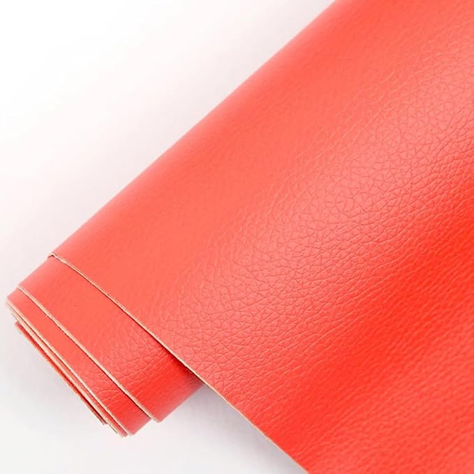 20 X 78 Inches Leather Repair Kit for Furniture, Waterproof Leather Tape Patch Couch Covers Car Seat Repair Self Adhesive Leather Repair Kit, Orange, PG215P9