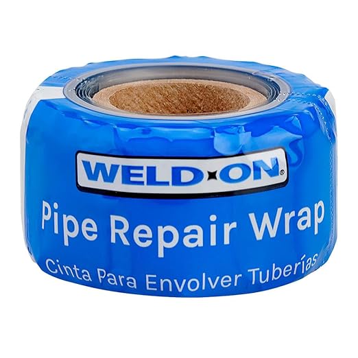 WELD-ON 16312 Pipe Repair Wrap, 1-inch x 10-Foot, 20 mil, Black