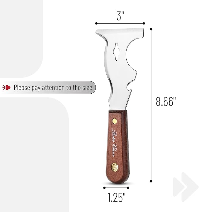 Bates- Paint Scraper, 9 in 1 Painters Tool, Mahogany Wooden Handle, Paint Scrapers for Wood, Painters Tool, Painters Knife, Paint Scraper for Painting, Putty Knife, Metal Scraper, Spackle Knife