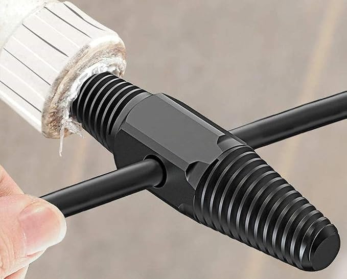 Screw Extractor- Dual-use Water Pipe Screw Removal Tool Broken Bolt Remover for 1/2 Inch 3/4 Inch Pipes Valve Faucet, Easy Out Stripped Screw and Damaged Bolt Extractor for Damaged Or Broken Screws