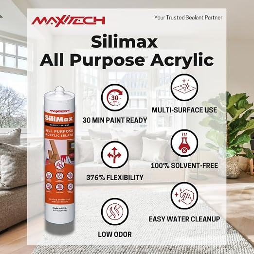 Painters Caulk for Home Improvement – Painters Acrylic Caulking White – Latex Paintable Caulk – 9.5 fl oz Cartridge (1-Pack, 1, Count)