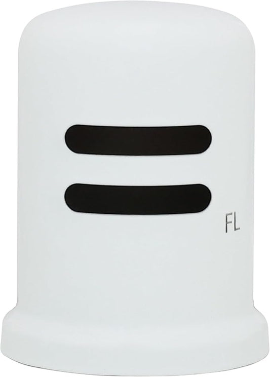 Westbrass A200-1-50 1-3/4" x 2-3/4" Solid Brass Air Gap Cap Kit, Skirted, Powder Coat White