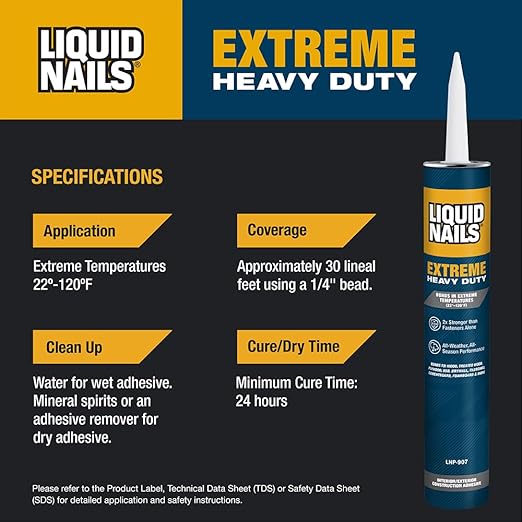 Liquid Nails Extreme Heavy Duty Construction Adhesive