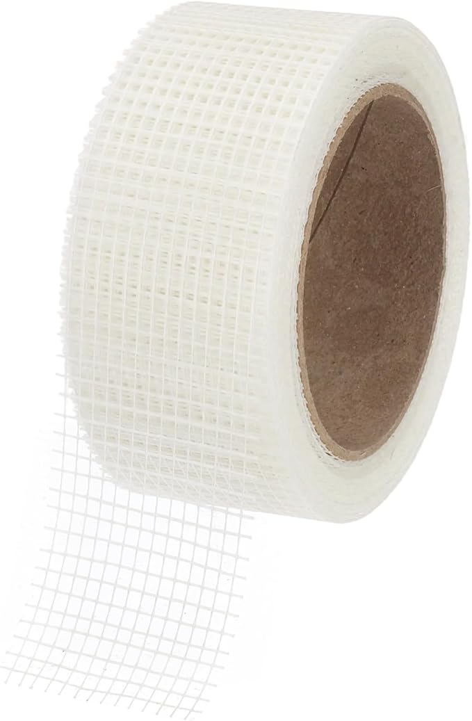 PATIKIL Drywall Repair Mesh Tape, 2 inch x 82 ft Fiberglass Repair Patch Self-Adhesive Dry Wall Joint Tape 8 Mesh Wall Hole Crack and Seam Patch, White