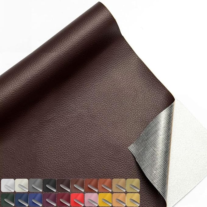 20x54 Inches Leather Repair Patch Self Adhesive, Leather Patch Tape for Furniture, Adhesive Leather Tape for Car Seat Repair, Leather Couch Repair Patch Kit