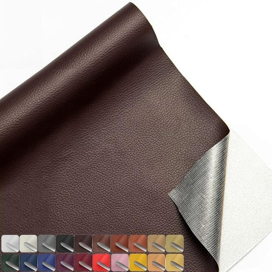 20x54 Inches Leather Repair Patch Self Adhesive, Leather Patch Tape for Furniture, Adhesive Leather Tape for Car Seat Repair, Leather Couch Repair Patch Kit