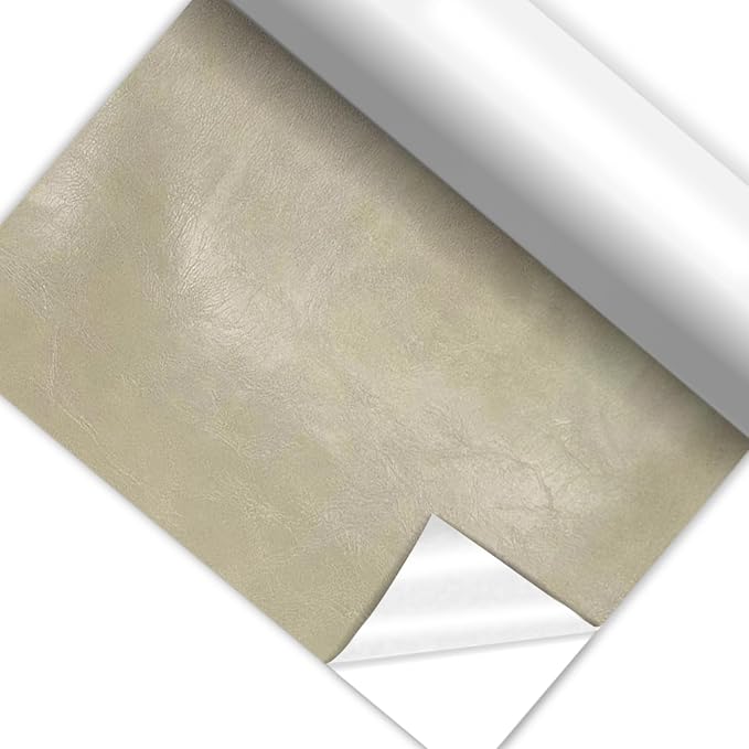 Self Adhesive Faux Leather Repair Patch,1Roll 15x78 Inch Leather Repair Tape for Furniture,Couch Tape for Couches,Bed,Car Seats,Chair,Light Gray