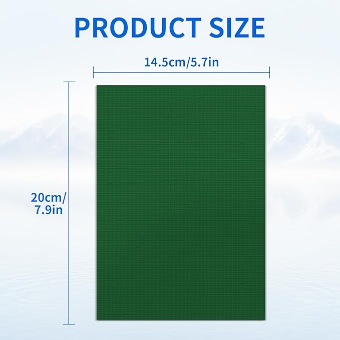 Waterproof Self-Adhesive Nylon Fabric Repair Tape - Tent Repair Kit,4pcs Fabric Patches for Jacket, Clothes, Puffer Down Jacket,Sleeping Bag, Outdoor Gear Tenacious Repairs Tape, Green
