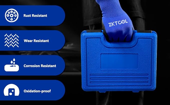 ZKTOOL GM245 Fuel Injector Rail Assembly Remover Tool Fuel Injector Seals Install Replace Tools Set Compatible with Cadillac Saturn Pontiac Chevrolet Subaru 6706 EN-49248 EN-49245 EN-51105 18683AA000