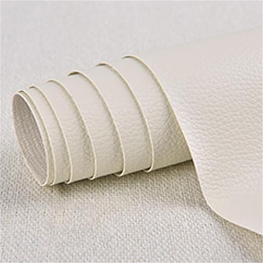 Large Leather Repair Patch for Couches 25 x 30 cm Leather Repair Tape Self,Repair Patch Self Adhesive Waterproof for Couches, Furniture, Kitchen Cabinets, Car Seats Off-White 3