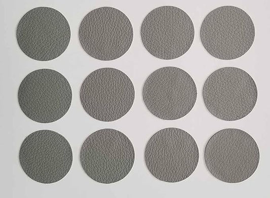 Round Leather Repair Patch for Furniture, Tape Self Adhesive for Couches Car Seat Sofa Jackets Handbags (OneSize,Gray 01)