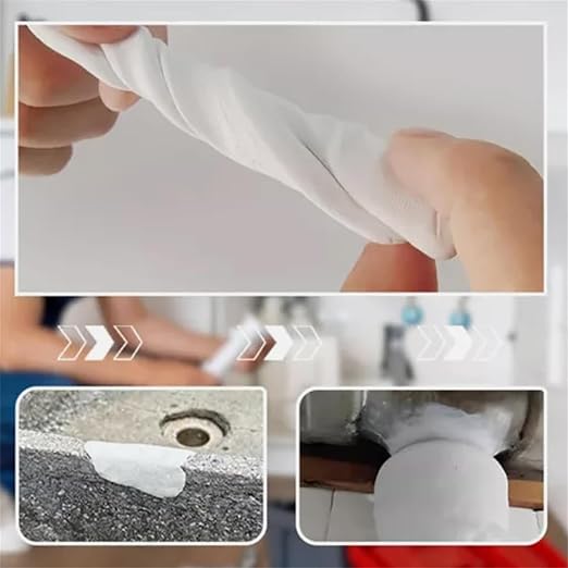 Heavy-Duty Iron Mud Adhesive for Repairs, Plastic Steel Repair Mud Iron Adhesive, Heavy Duty Waterproof Sealant Mastic for Metal Pipes, PVC Pipes, Wall Holes, Ceramics (Black)