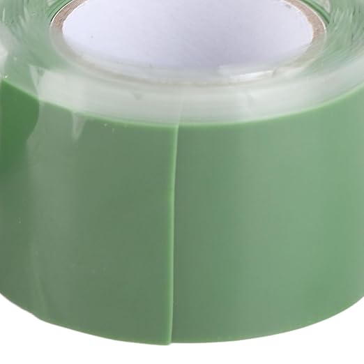 Self Fusing Silicone Tape High Temperature Adhesive Tape for Plumbing Repairs Hose Leak Fixing 2 Rolls 1.5m x 2.5cm (Green)