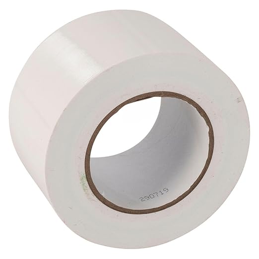 GTSE Wide Duct Tape, White, 3 Inches x 55 Yards (164 ft), Heavy Duty, Waterproof Repair Tape for Indoor or Outdoor Use, 1 Roll