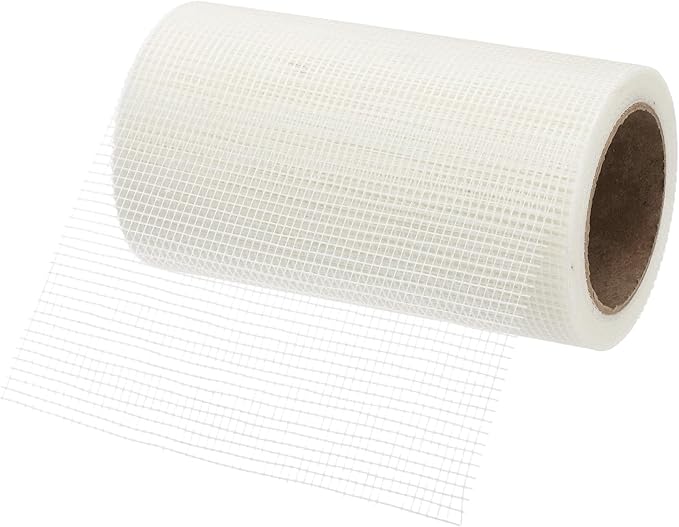 PATIKIL Drywall Repair Mesh Tape, 8 inch x 82 ft Fiberglass Repair Patch Self-Adhesive Dry Wall Joint Tape 8 Mesh Wall Hole Crack and Seam Patch, White