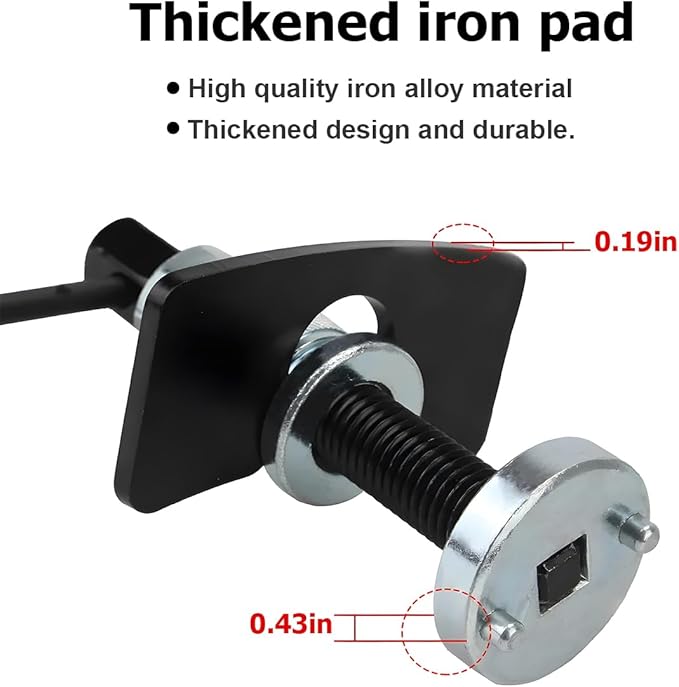 Bittwee Car Brake Piston Wind Back Tool, 3pcs/Set Brake Caliper Piston Rewind Tool, Auto Rear Brake Pad Wind Back Tool, Brake Caliper Wind Back Tool for Replacement of Rear Brake Pad