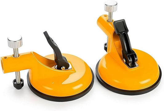 Floor Gap Fixer Tool,Laminate Flooring Tools with Enhanced Vacuum Suction Cup,Tile Countertop Installation Tool,Heavy Duty Plank Grabber for Glass Stone Slab Vinyl Flooring Gap Repair (Yellow 2pcs)
