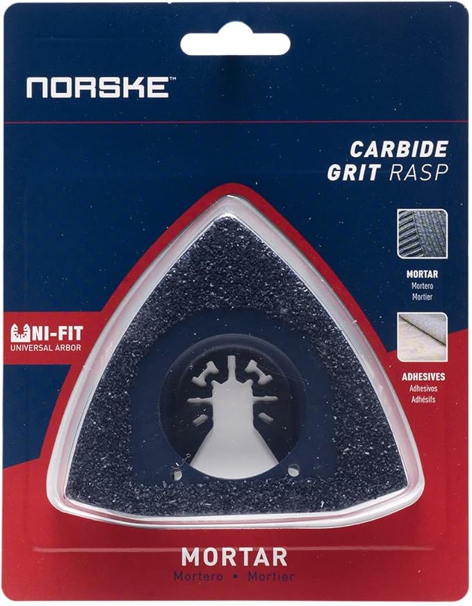 Norske Tools NOTP231 Triangle Carbide Rasp Oscillating Multi Tool Accessory