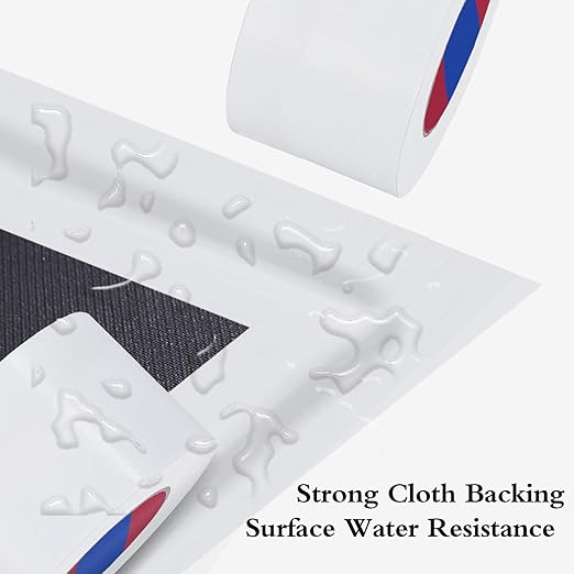 White Heavy Duty Duct Tape, 3 Inch x 55 Yards, Industrial Grade Waterproof & UV Resistant, Strong Adhesive for Indoor Outdoor Repairs, Crafts, Home Improvement, Moving Packing and DIY Projects