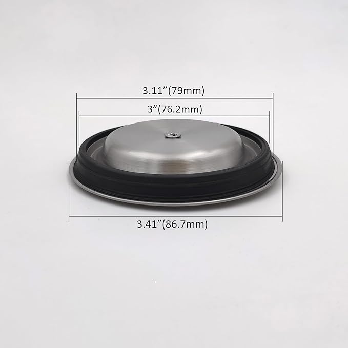 GZILA Kitchen Sink Stopper Replacement, Sealing Lid Sink Drain Stopper for 3-1/2 Inch Standard Drains Assembly, 304 Stainless Steel with Rubber Gasket, Brushed Nickel