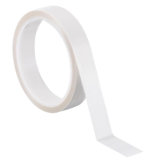 PATIKIL Heat Resistant Tape, 0.8 Inch x 33 Feet High Temperature Tape PTFE Adhesive High Heat Tape Waterproof for Vacuum Sealer Machine Insulation Protection, White, 0.13mm Thick